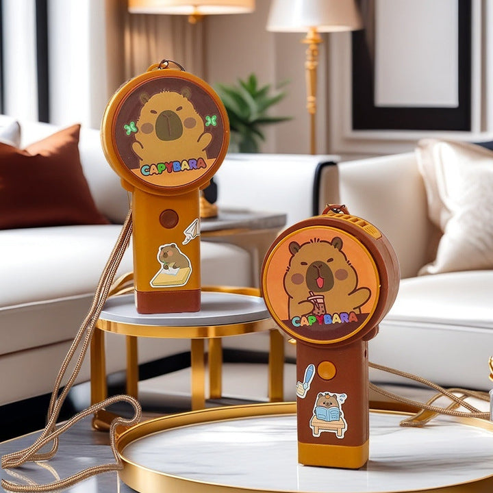 Bærbar Usb Mini Vifte med Kreativt Capybara-design Luvikno