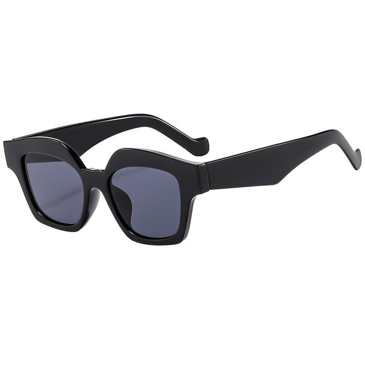 Dame designer solbrille i moderne skilpadde stil Luvikno