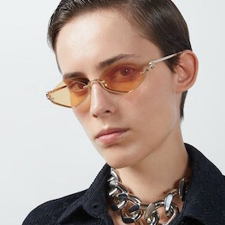 Dame solbriller i elegant, geometrisk design Luvikno