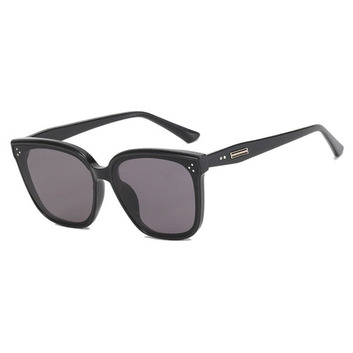 Dame moderne oversized solbrille med elegant, bred ramme Luvikno