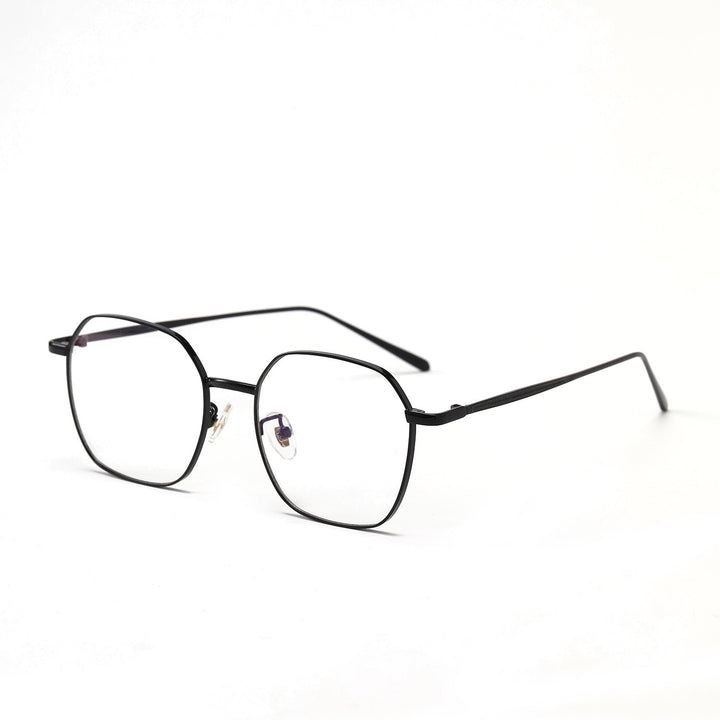 Dame geometrisk solbrille med moderne metallramme Luvikno