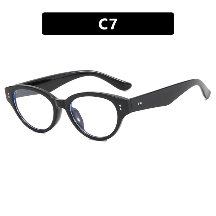 Dame stilige Cat-Eye-briller med elegant plastisk ramme Luvikno