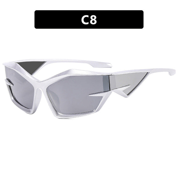 Dame sporty solbriller i dynamisk design Luvikno