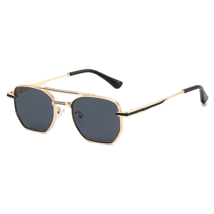 Dame moderne geometrisk solbrille Luvikno