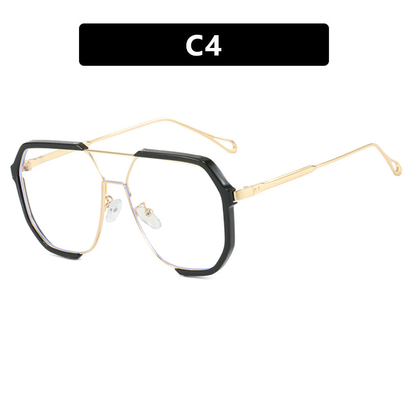 Dame geometrisk solbrille med spesiell ramme og UV-beskyttelse Luvikno