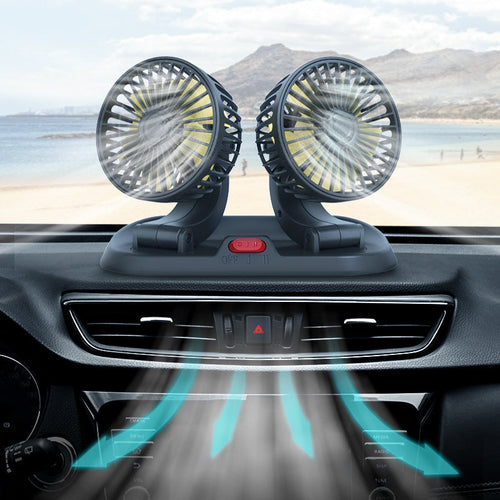 Dual Fan Car Air Circulation System Luvikno