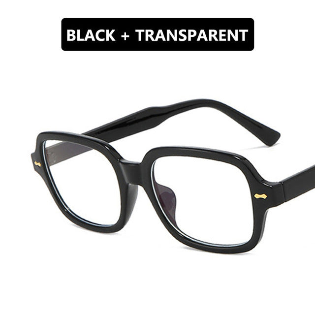 Dame kvadratisk solbrille med stilig og robust ramme Luvikno