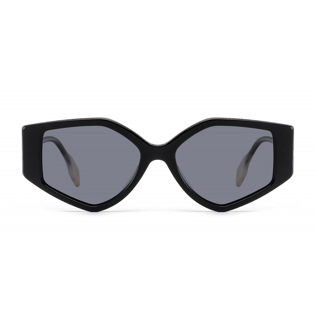 Dame modisk solbrille med unikt skåret design og UV-beskyttelse Luvikno