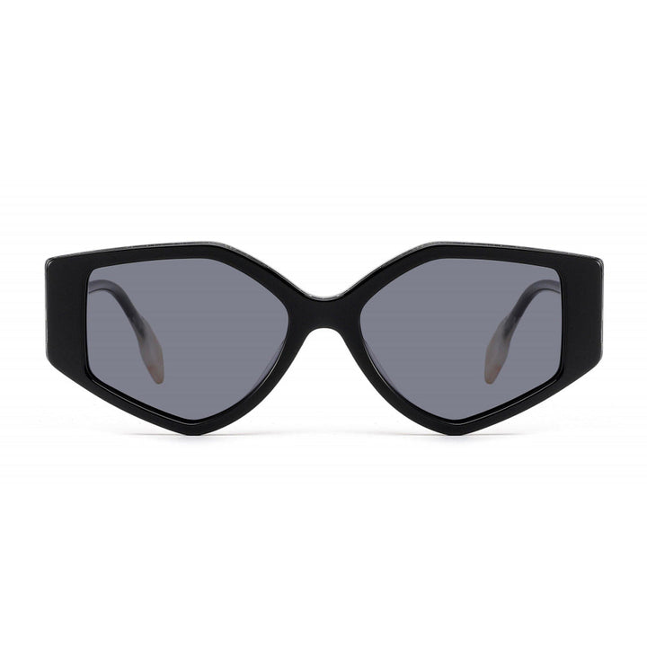 Dame modisk solbrille med unikt skåret design og UV-beskyttelse Luvikno