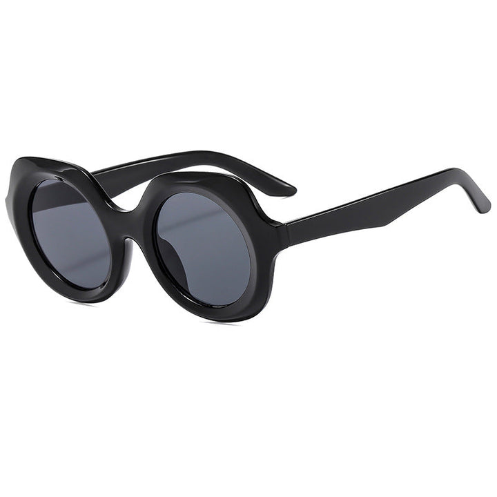 Dame Designer-solbrille med ekstravagant skilpaddeskall-ramme Luvikno