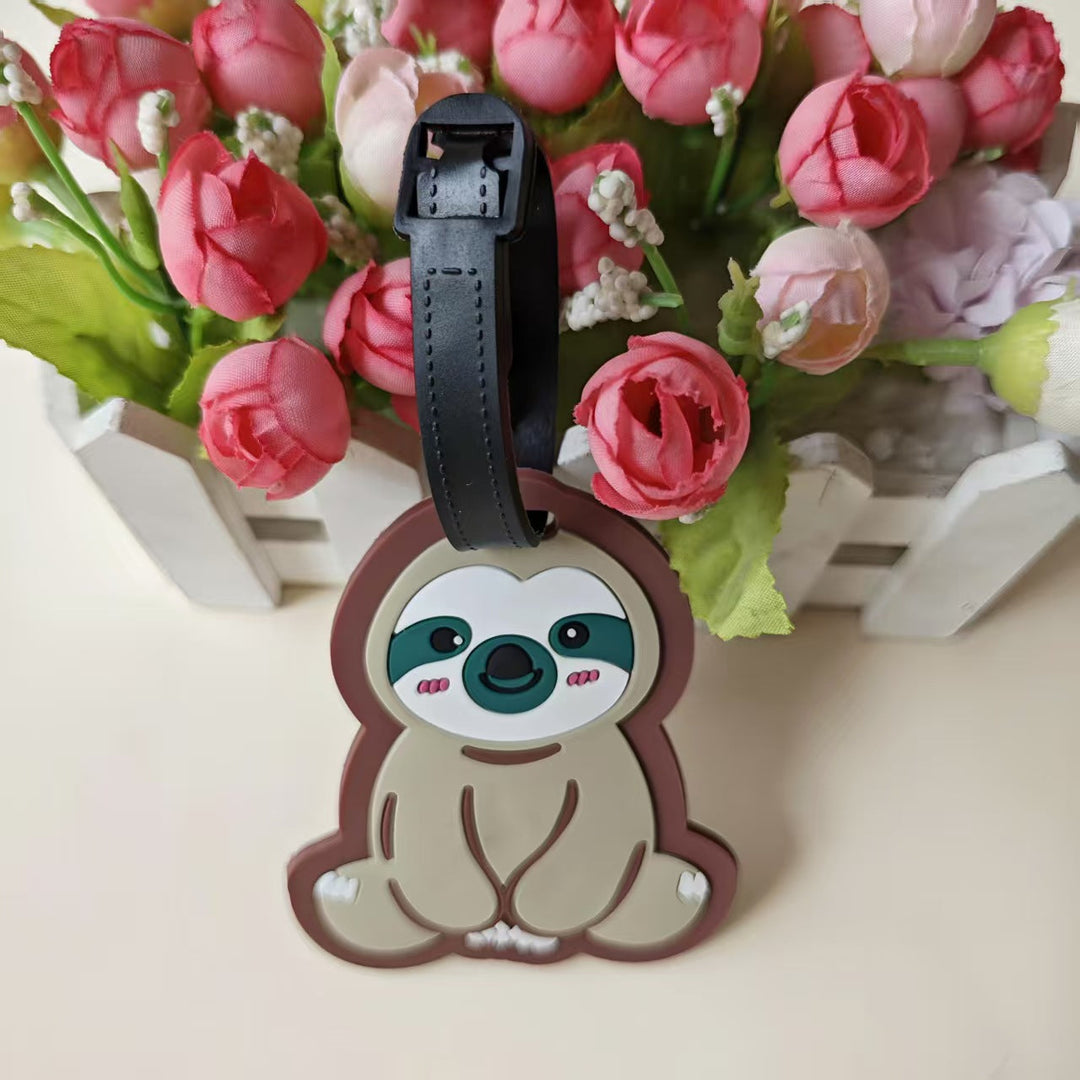 Unisex Bagasjelapp i søtt dovendyr-design Luvikno