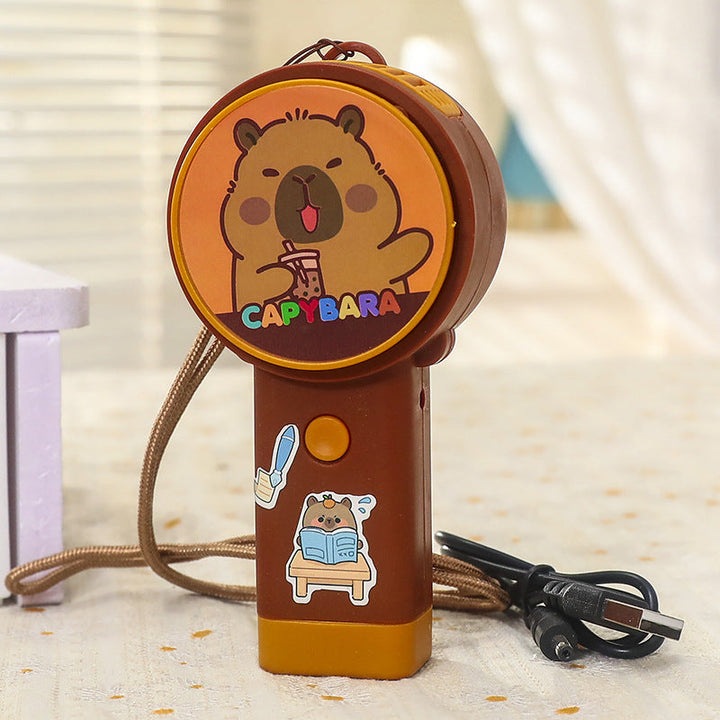 Bærbar Usb Mini Vifte med Kreativt Capybara-design Luvikno