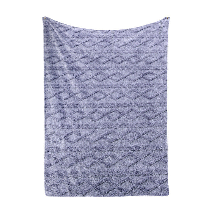 Damer Koselig Mikrofiber Hurtigskiftepledd i moderne rutemønster Luvikno