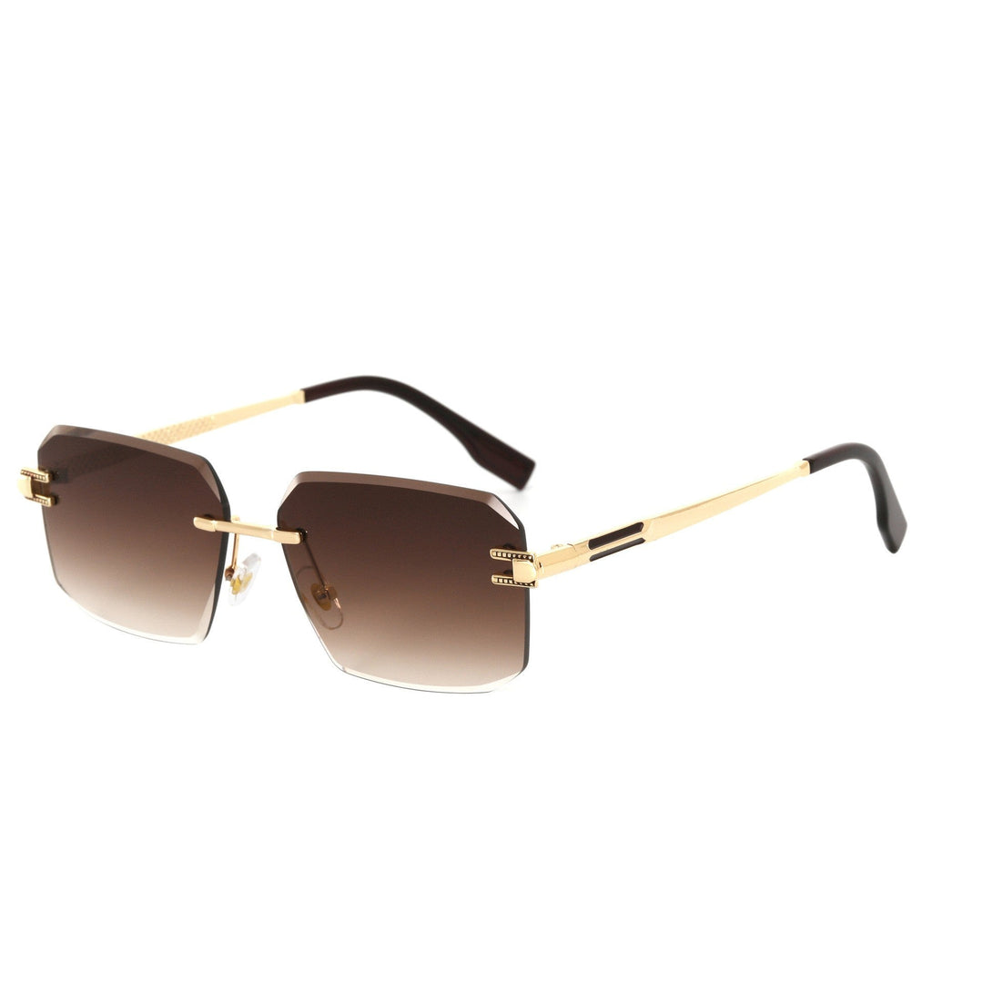 Dame Geometrisk Designer-solbrille med luksuriøs metallramme og høykvalitets UV-beskyttelseslinser Luvikno