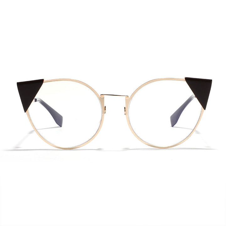 Dame moter Cat-Eye solbriller med stilige aksenter Luvikno