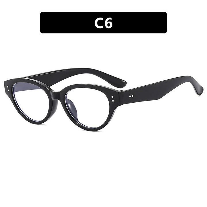 Dame Cat-Eye solbriller med robust ramme og polarisert glass Luvikno