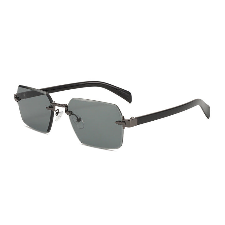 Dame moteriktig solbrille med firkantet ramme og gradientlinser Luvikno