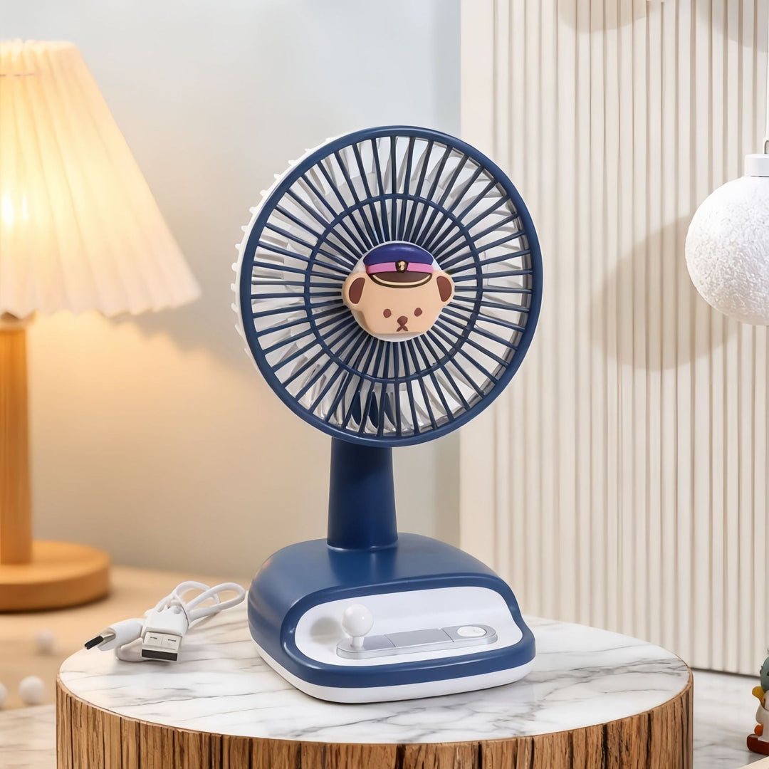 Bærbar Usb skrivebordsvifte med lekent design Luvikno