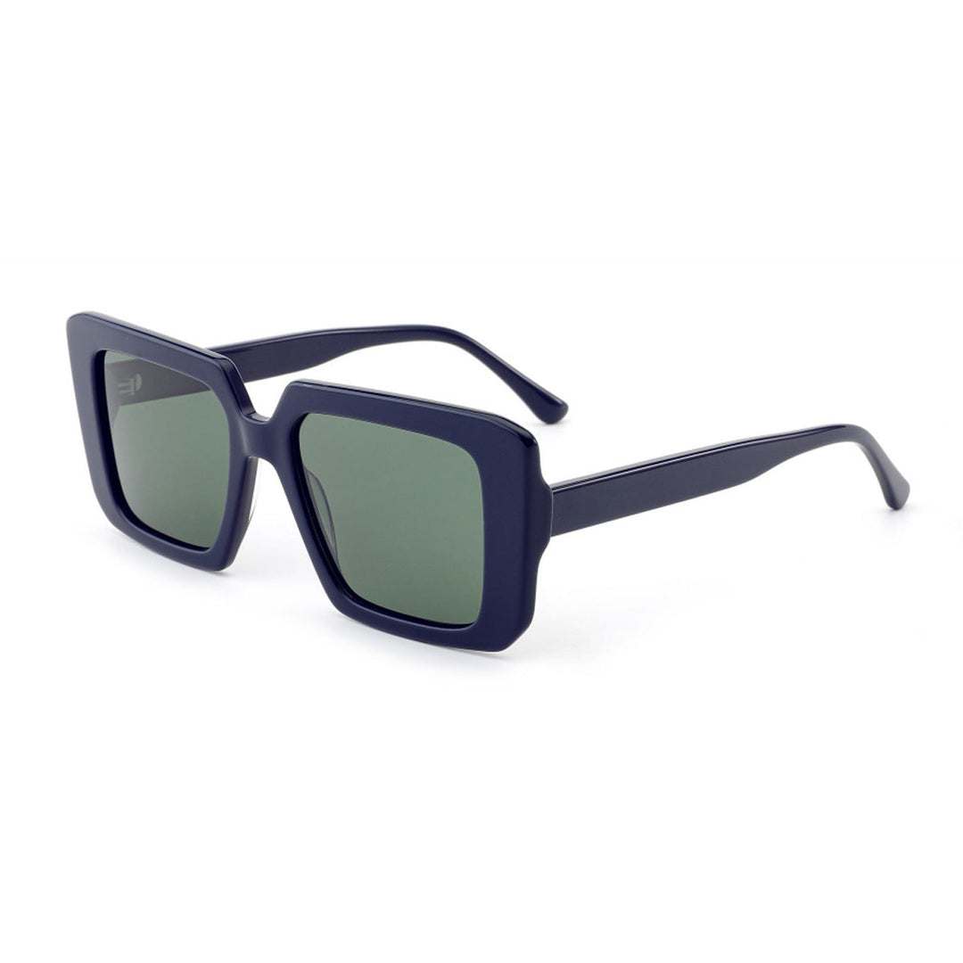 Damen oversized solbrille med unik kvadratisk ramme Luvikno