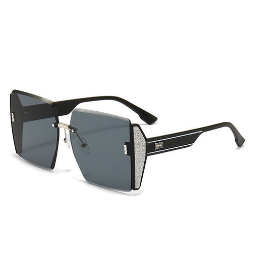 Dame geometrisk Fashion-solbrille Luvikno