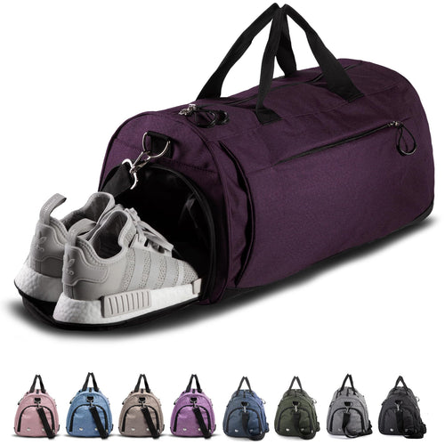 Dame sport bag med separat sko rom Luvikno