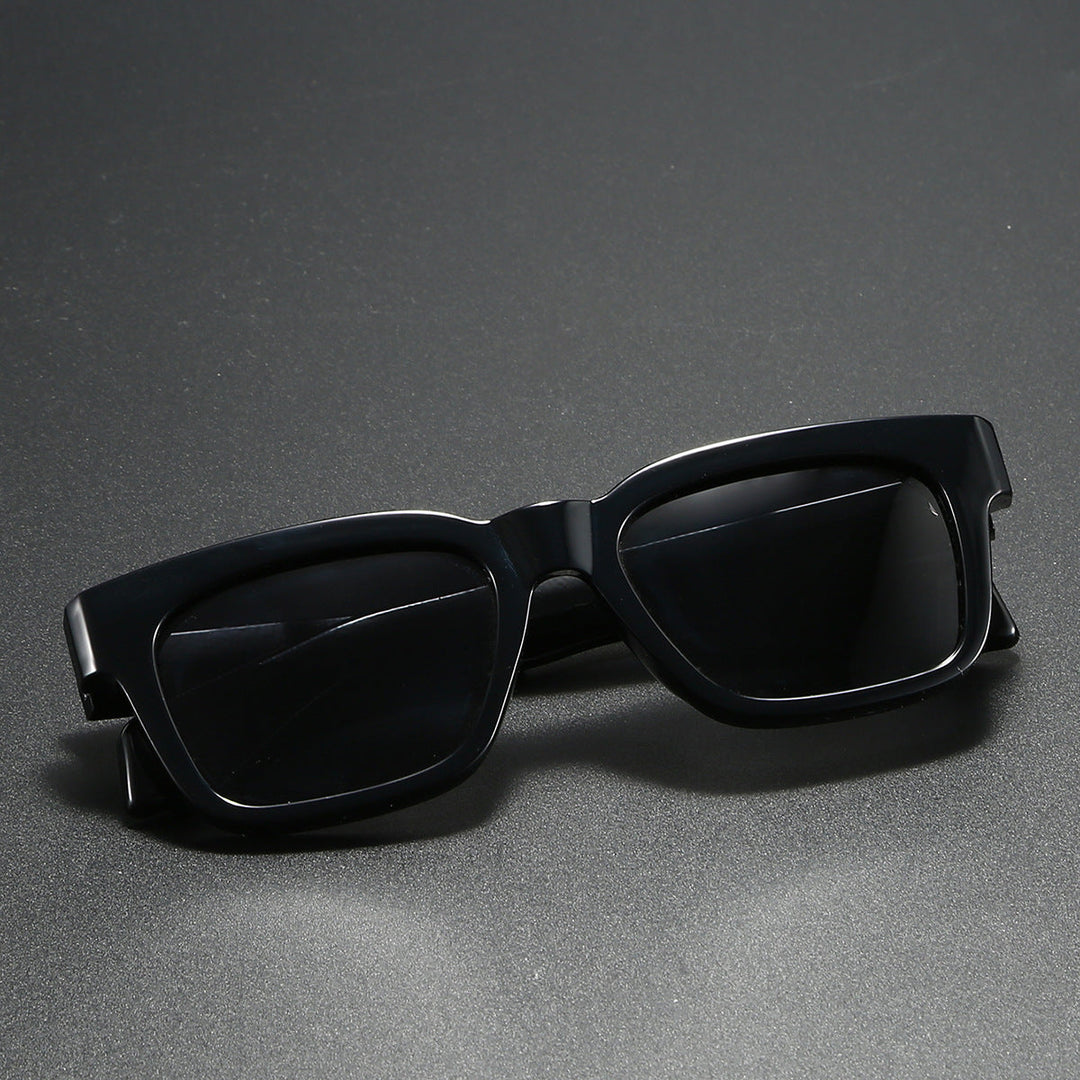 Dame kvadratisk solbrille med markant skilpaddemønster Luvikno