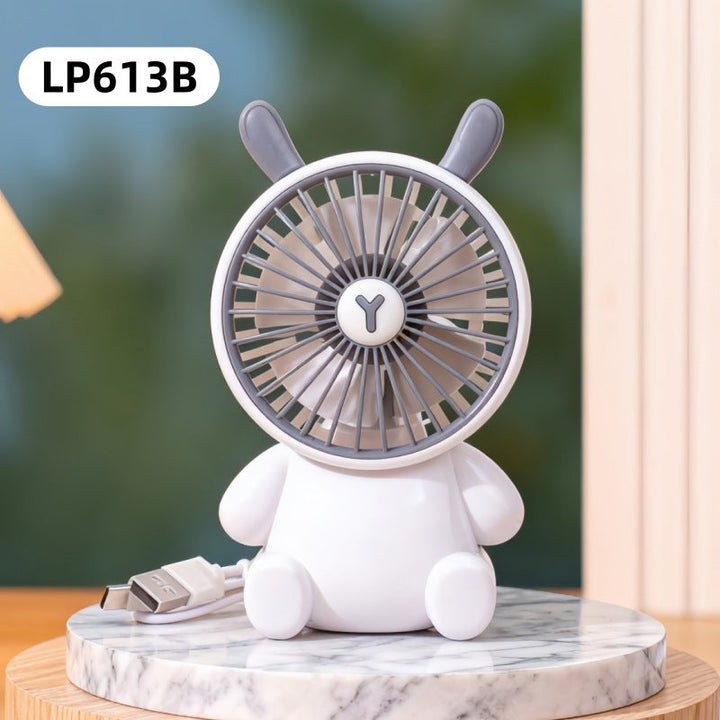 Kvinnens portable USB mini håndholdte vifte med dyredesign Luvikno