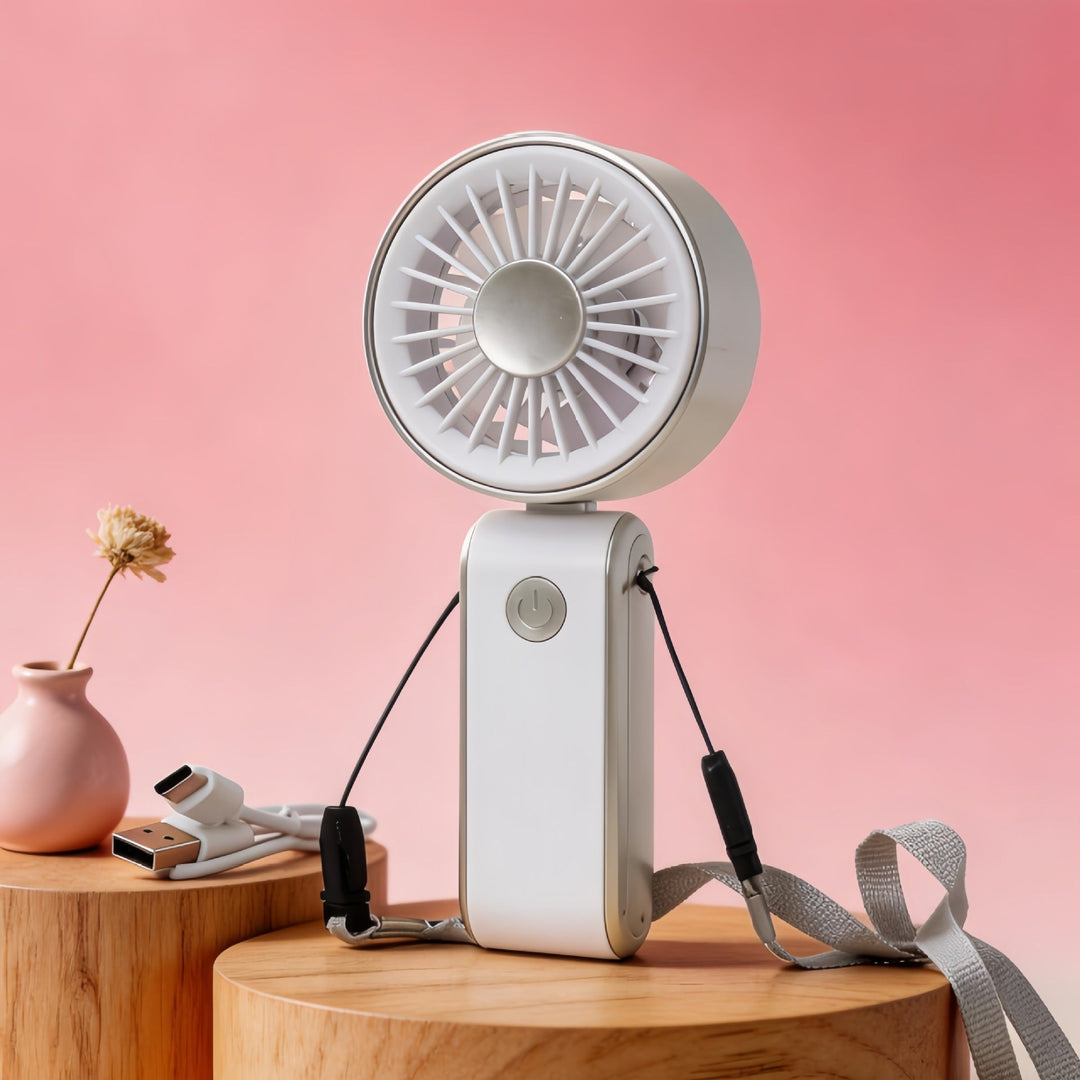 Bærbar Mini Vifte med Ergonomisk Design Luvikno
