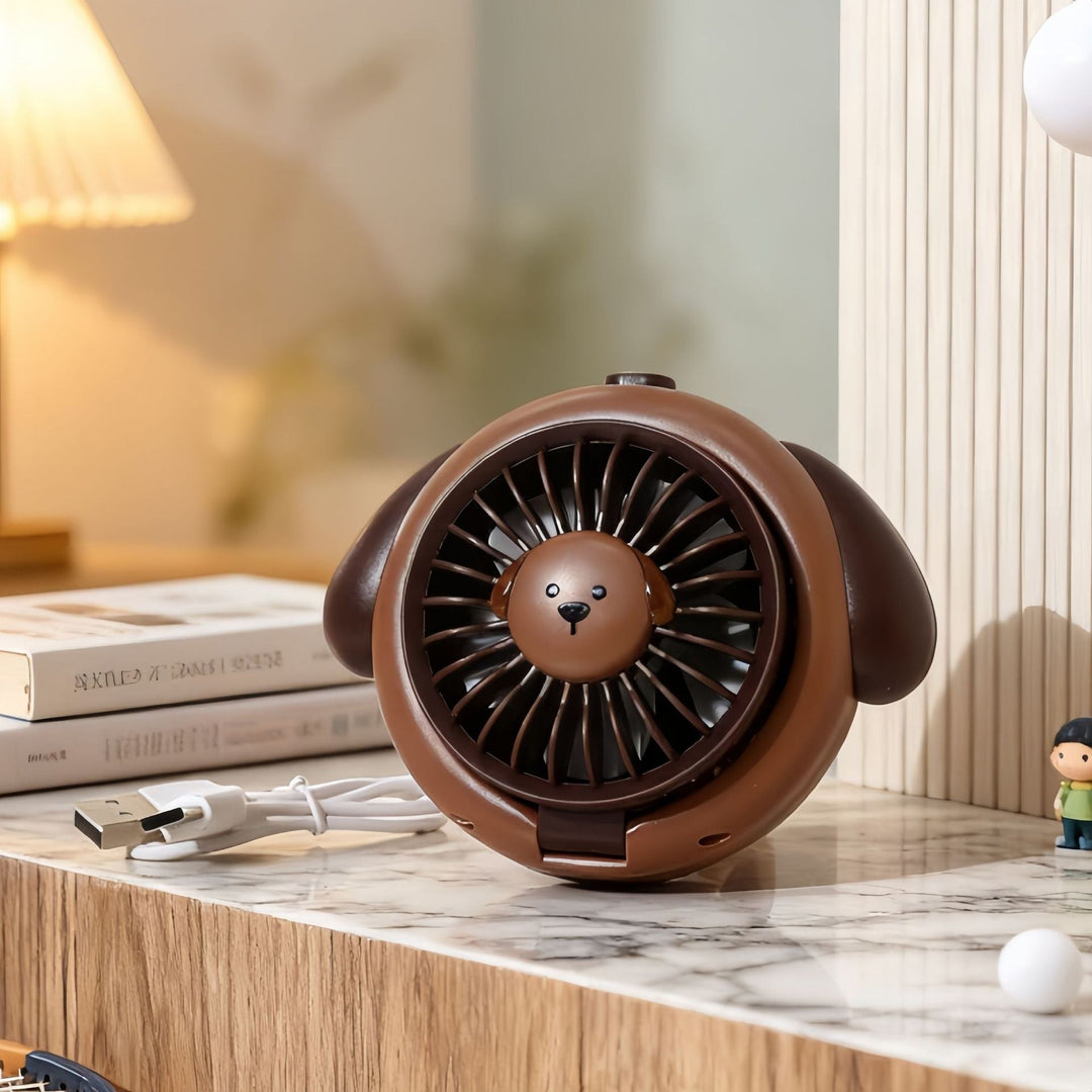 Bærbar Usb Håndvifte med Søtt Dyrdesign Luvikno