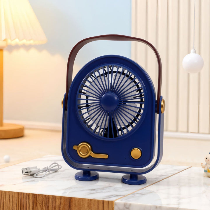 Dame bærbar Mini Vifte i Retro Design Luvikno