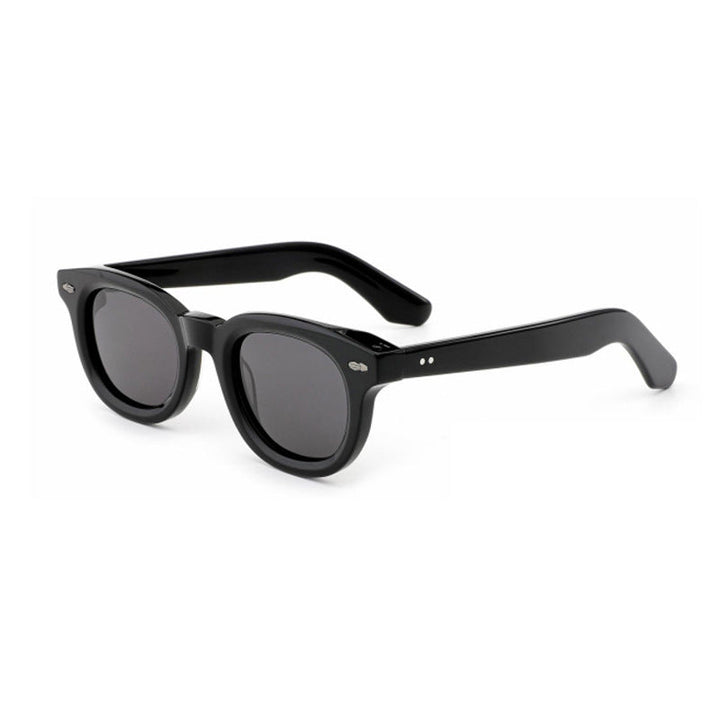 Dame retro-inspirert solbrille med bredt skilpadde-ramme og harmoniske glass Luvikno