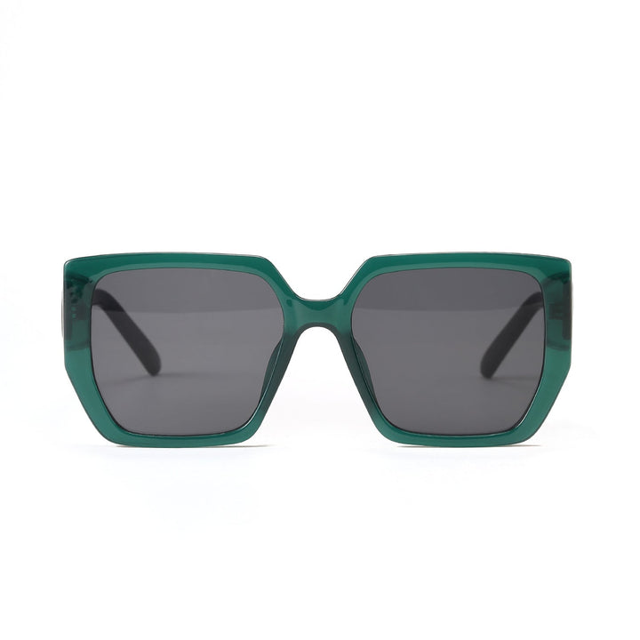 Dame kvadratisk solbrille med beskyttende UV-beskyttelse og moderne design Luvikno