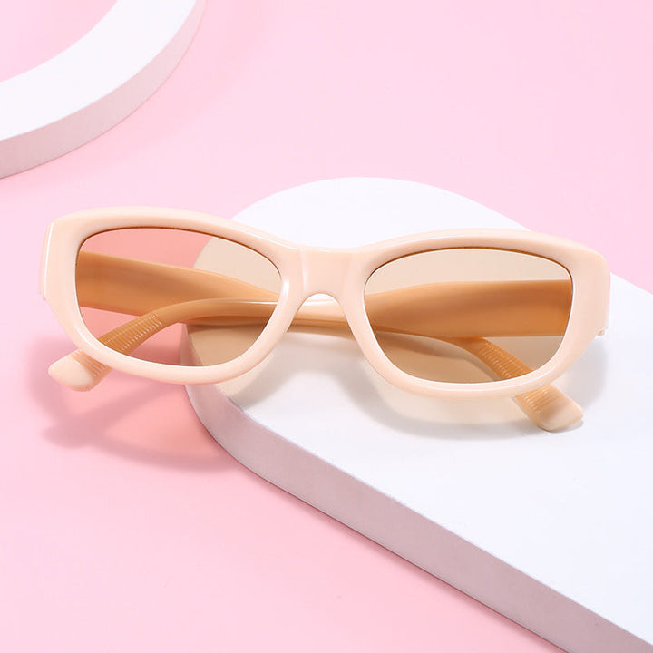 Dame moteriktig Cat-Eye solbrille med fleksibel ramme og UV-beskyttelse Luvikno