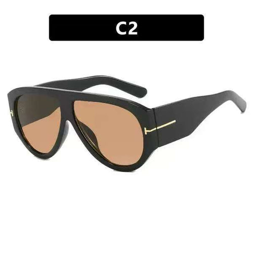 Oversized UV400 Aviator Solbriller Luvikno