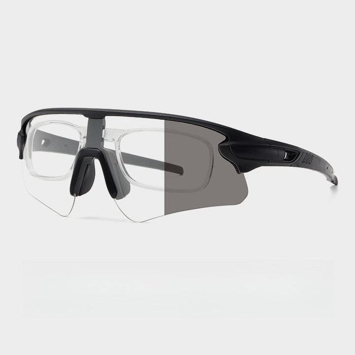 Unisex Sportslig høytytende solbrille med aerodynamisk design og justerbart nesepad Luvikno