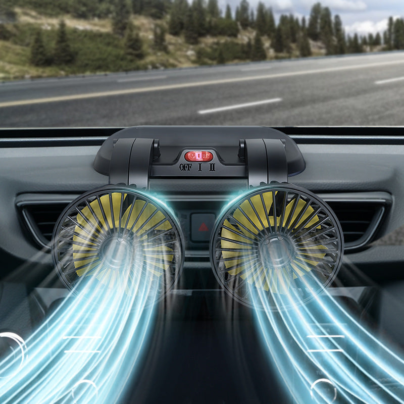 Dual Fan Car Air Circulation System Luvikno