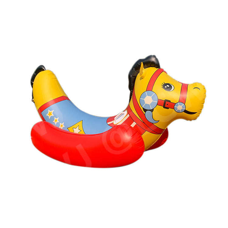 Unisex oppustbar hest svømmeleke Luvikno