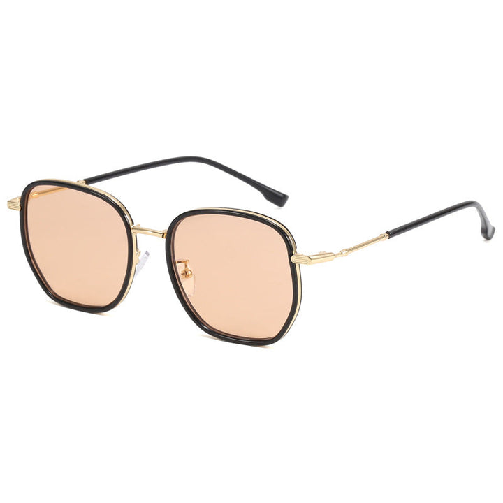 Dame geometrisk oversized solbrille Luvikno