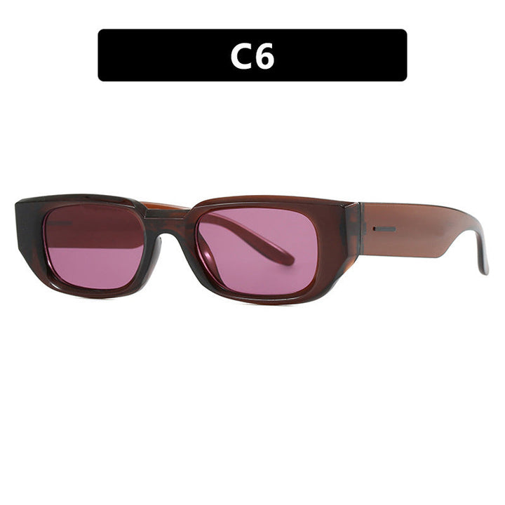 Dame trendy solbriller med innovativ, transparent ramme og polarisert glass Luvikno