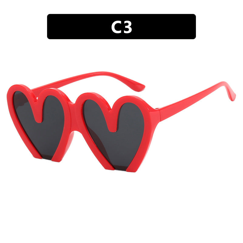 Dame hjerteformet solbrille Luvikno 1780928954