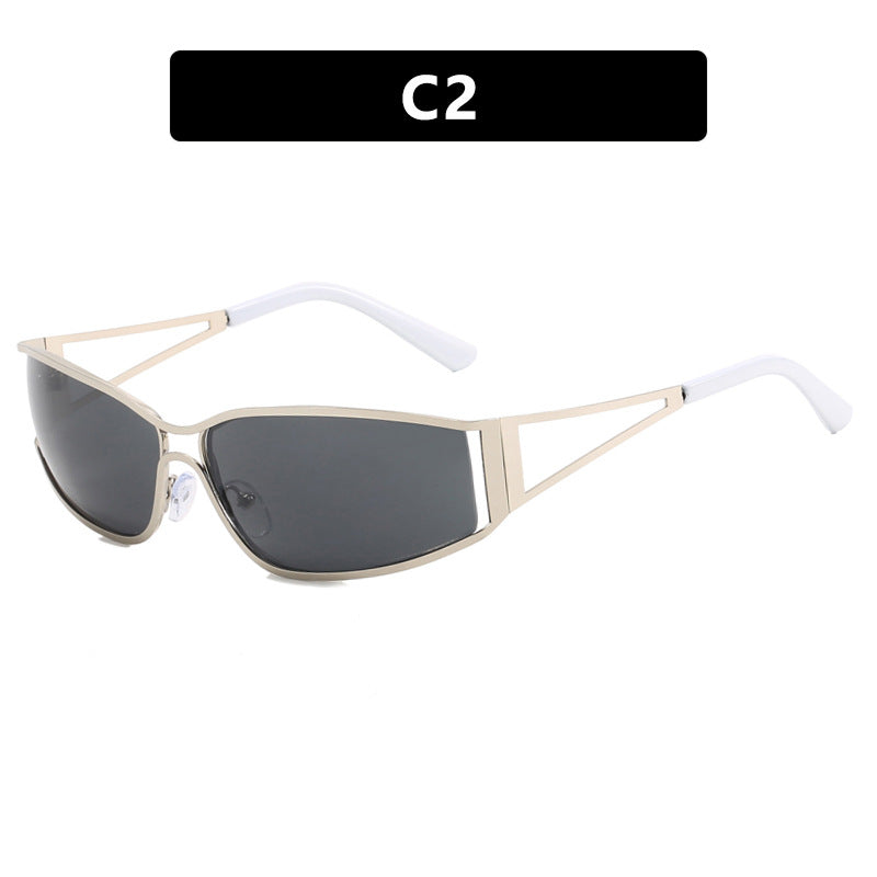 Dame sporty solbriller med moderne ramme Luvikno