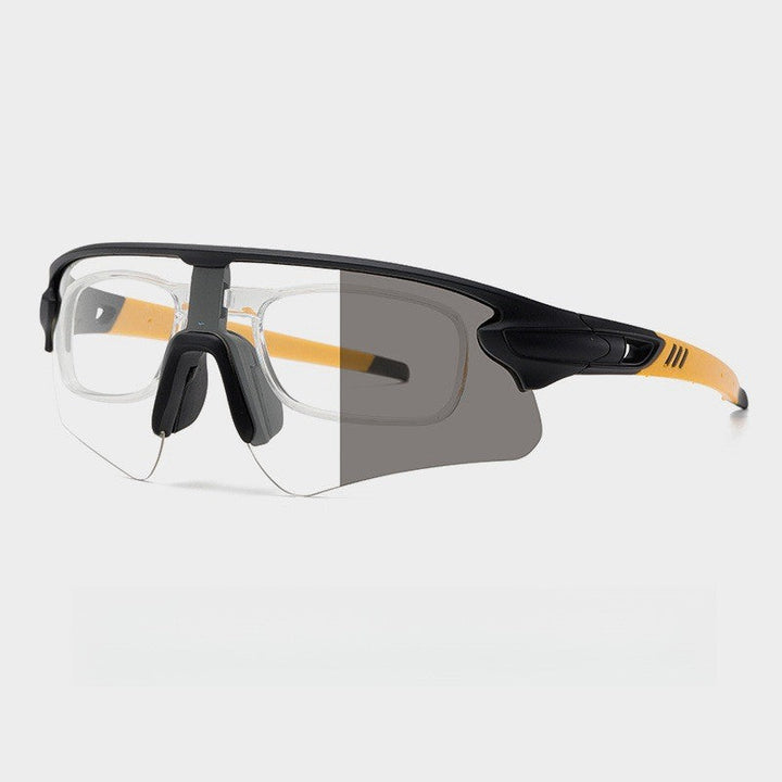 Unisex Sportslig høytytende solbrille med aerodynamisk design og justerbart nesepad Luvikno