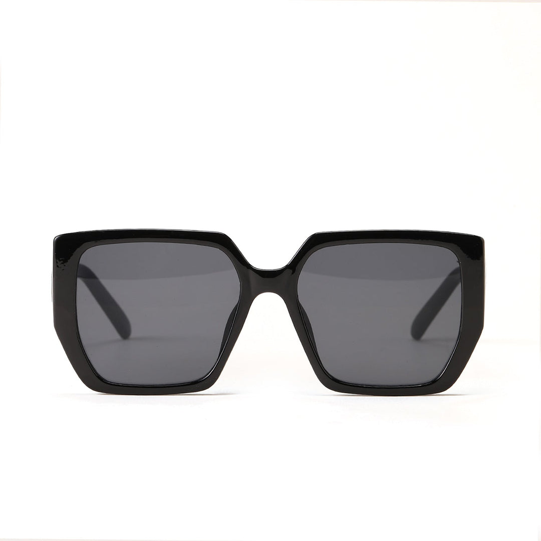 Dame kvadratisk solbrille med beskyttende UV-beskyttelse og moderne design Luvikno