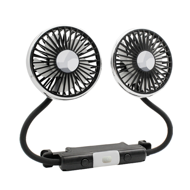 Bærbar Dual-Head Bil Ventilasjonsvifte Luvikno