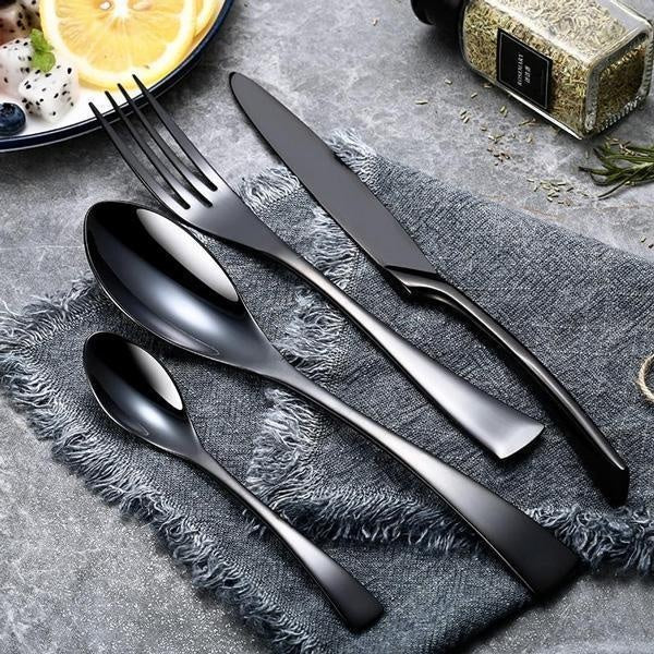 Onyx Jet Black Bestikk Sett | Luvikno