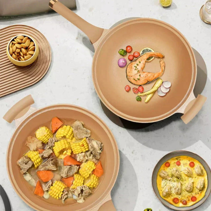 Luvikno | Multifunksjonell Wokpanne med Non-Stick Belegg - CookFlex