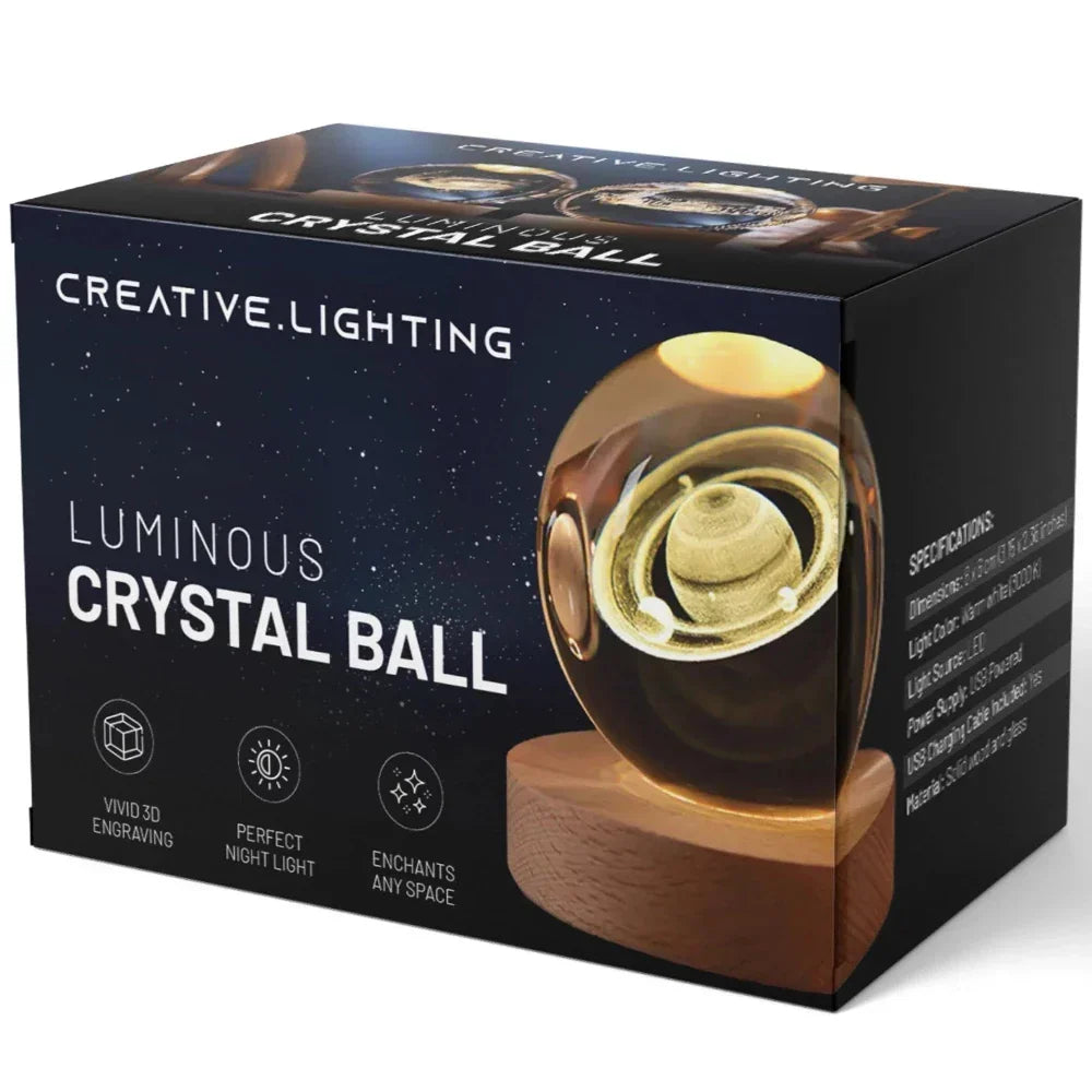 3D Gravert Krystall Sylinder - Celestia | Luvikno