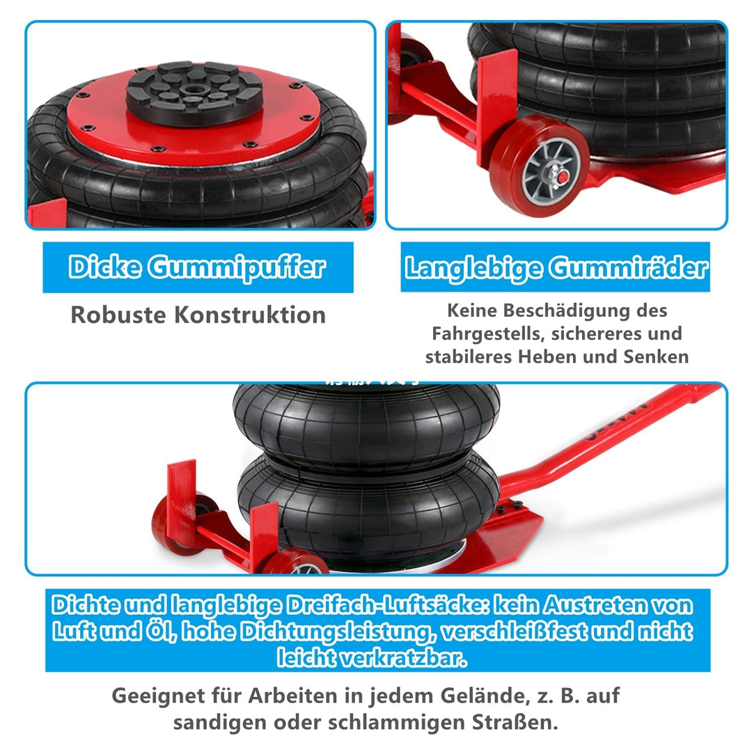 3T Pneumatisk Triple Bag Airjack | Luvikno