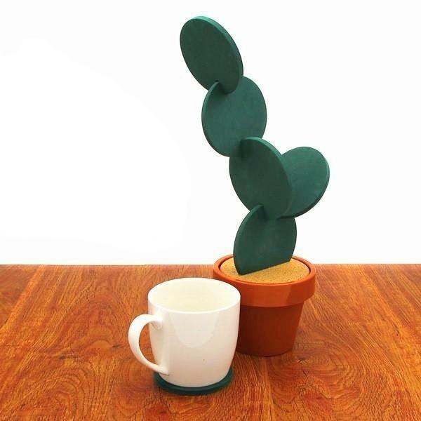 Potted Cactus Coasters | Luvikno