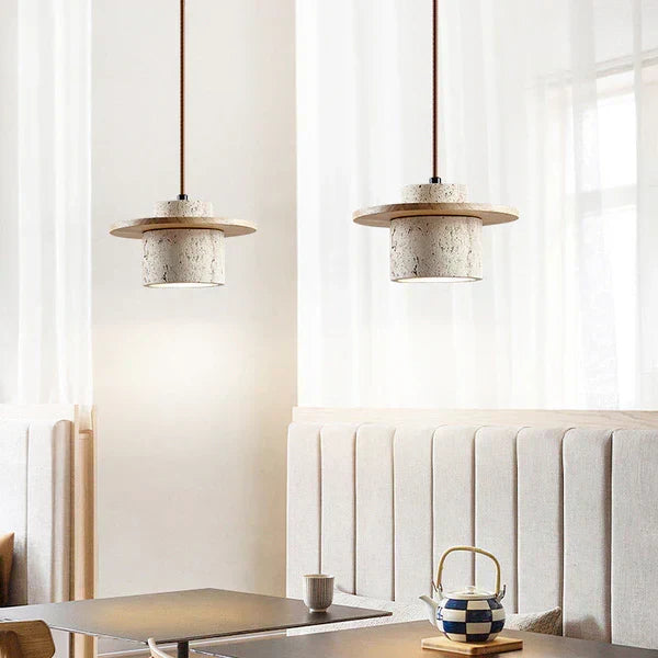 Luvikno | EarthLuxe krystallampe - Luksuriøs travertin design krystallampe